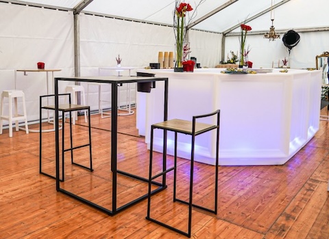 Bar lumineux Droit sans fil  L.100 x H.110 cm x Prof.64,5 cm