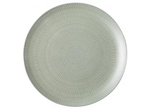 Assiette plate en grès - Degrenne - Vert Jade 31,5cm