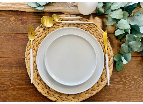 Assiette plate LUNA 21 cm (entrée ou dessert)