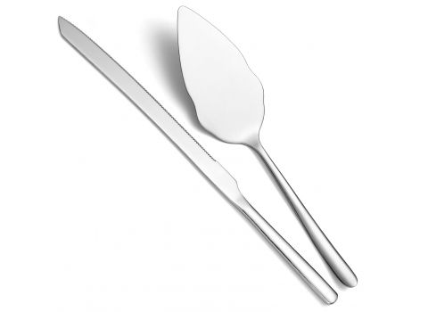 Kit Couteau + Pelle pour service à gâteau en Inox 