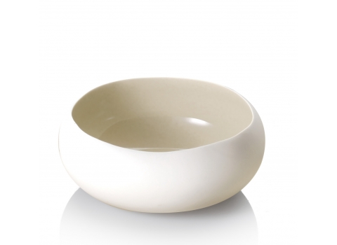 Coupelle ORGANIK en grès 20cl - Crème/Blanc