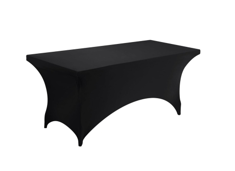 Housse Noire pour Table 122 cm x 76 cm - Hauteur 74 cm