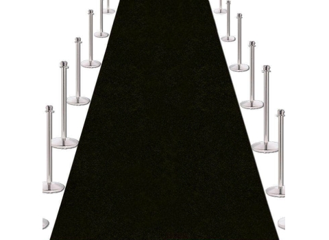 Tapis noir au mètre 