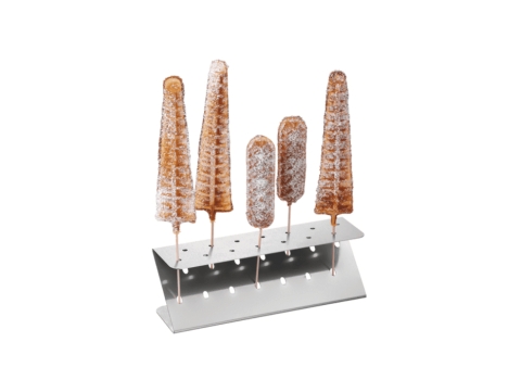 Support Inox de présentation pour gaufres, barbes à papa et cake-pops