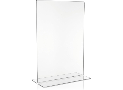 Présentoir de table Vertical en Plexi A3 : 42 x 29,7 cm