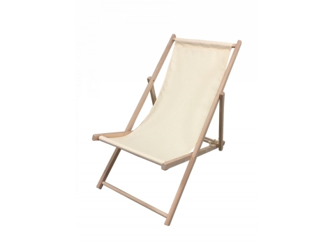 Chaise longue Chilienne (Transat) : Beige écru 