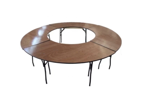 Table Serpentine en bois 