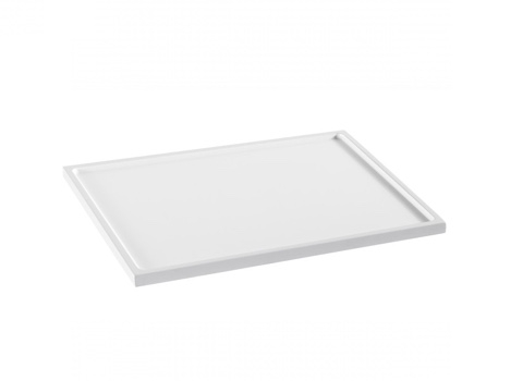 Plateau en bambou BLANC  40 cm x 30 cm