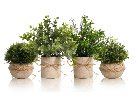 Set de 4 Plantes décoratives à poser 
