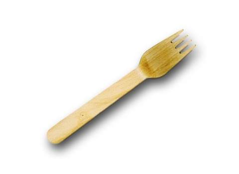 100 fourchettes en bois naturel