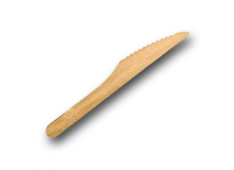 100 couteaux en bois naturel