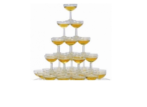 Présentoir pour cascade à champagne (+5 disques)