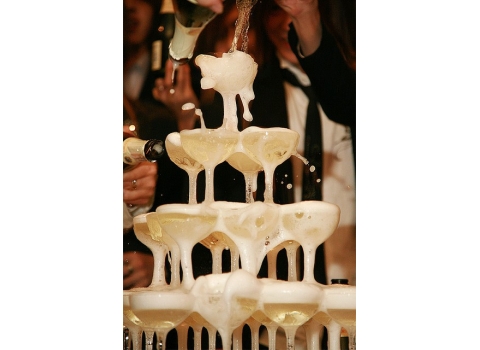 Présentoir pour cascade à champagne (+5 disques)