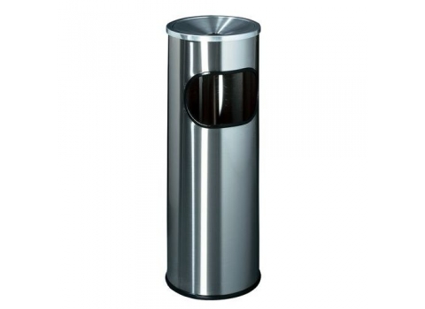 Corbeille d'extérieur avec cendrier étouffoir aluminium