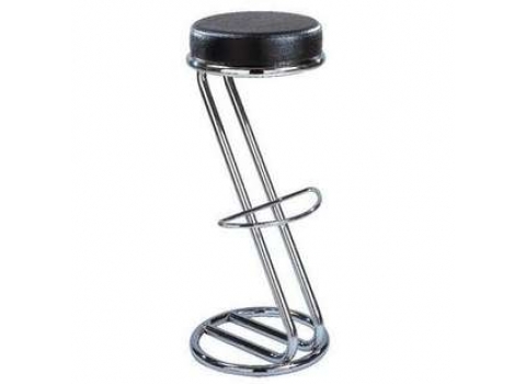 Tabouret de BAR en Acier chromé : Noir