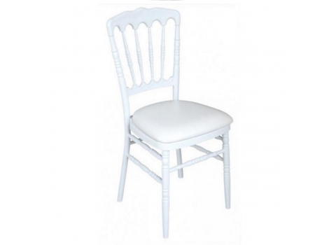 Chaise Napoléon Blanche + Galette blanche offerte