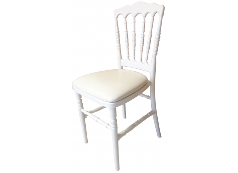 Chaise Napoléon Blanche + Galette blanche offerte