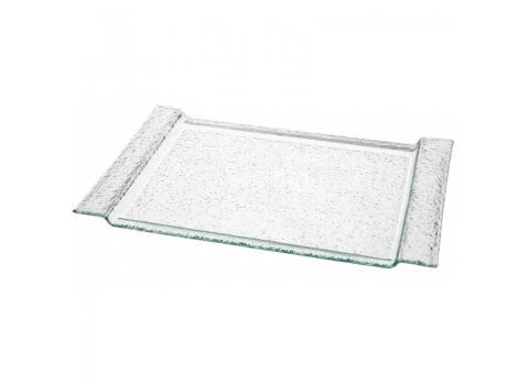 Plateau rectangulaire Verre  40 x 25 cm