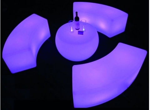 Table basse lumineuse sans fil (Hauteur 49 cm)