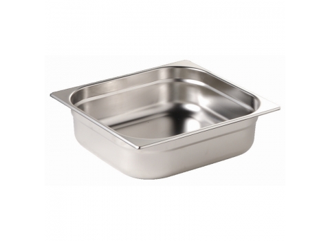 Bac Gastronorme INOX GN 1/2 : 4 litres - Hauteur 6,5 cm