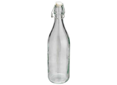 Bouteille en verre 1L - Coloris : Transparent