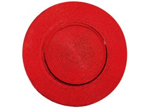 Assiette de présentation Ø 32 cm : Rouge  