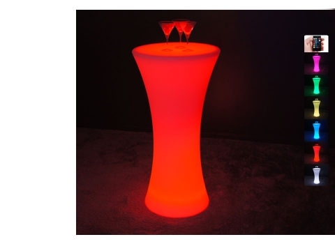 Mange-debout lumineux Ø 58 cm Sans Fil