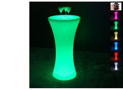 Mange-debout lumineux Ø 58 cm Sans Fil