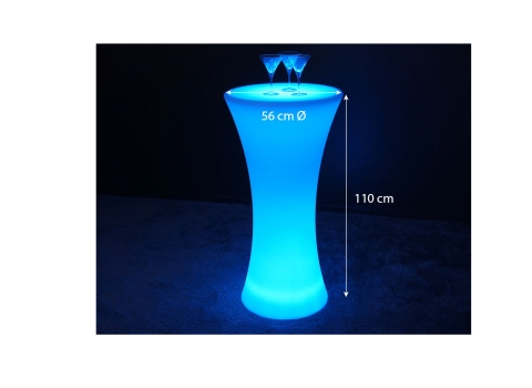 Mange-debout lumineux Ø 58 cm Sans Fil
