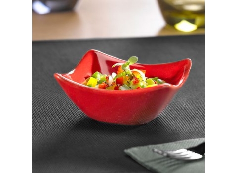 Mini coupelle Saxo Rouge 7,5 cm x 7,5 cm