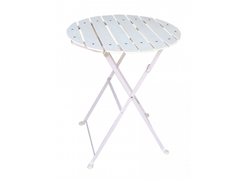Guéridon Latté Square Ø.60 cm - Blanc  (Hauteur 72 cm)