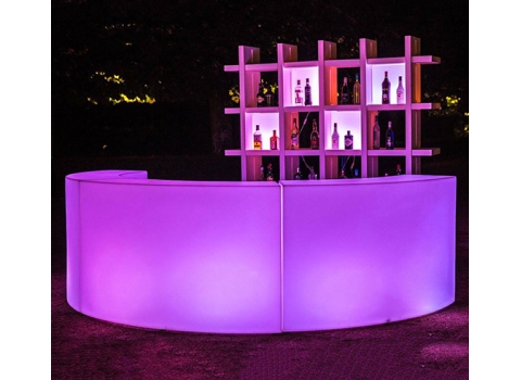 Bar arrondi lumineux sans fil