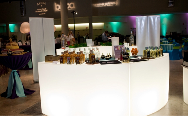 Bar arrondi lumineux sans fil