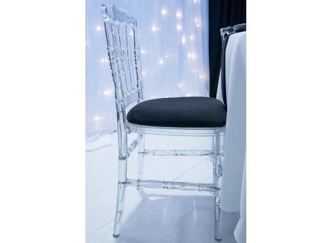 Chaise Napoléon Transparente  + Galette Noire offerte