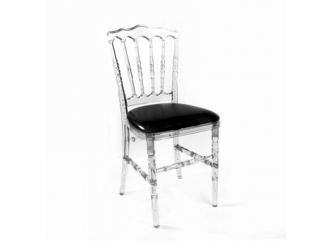 Chaise Napoléon Transparente  + Galette Noire offerte