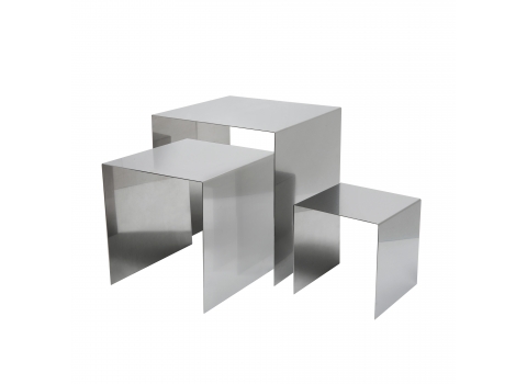 Set de 3 réhausses Inox
