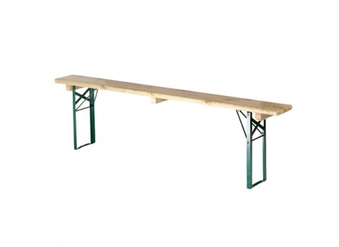 Banc Brasserie en pin massif   220 x 25 cm - 4 invités 
