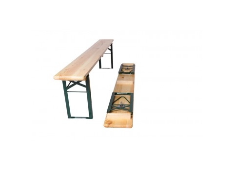 Banc Brasserie en pin massif   220 x 25 cm - 4 invités 