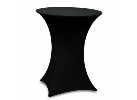 Pack Table Mange-Debout Ø 84 cm + Housse extensible Noire