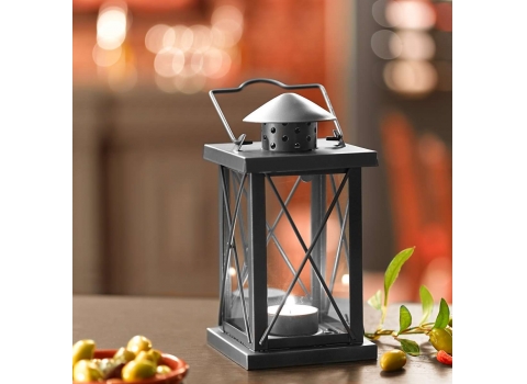 Lanterne noire 19 cm 