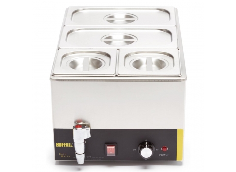Bain-marie avec robinet + bacs fournis - 1300W