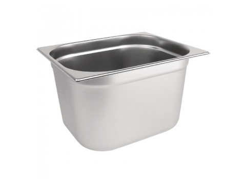 Bac Gastronorme INOX GN 1/2 : 9 litres- Hauteur 15 cm