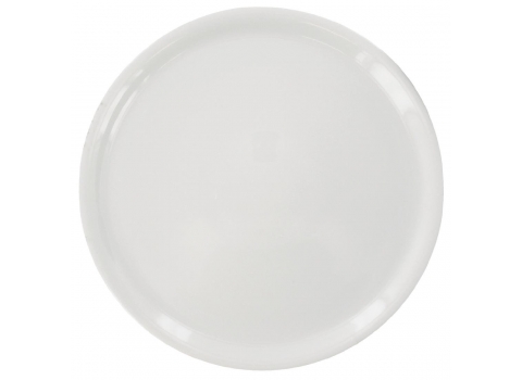 Assiette plate en porcelaine Blanche - Diamètre 33 cm 