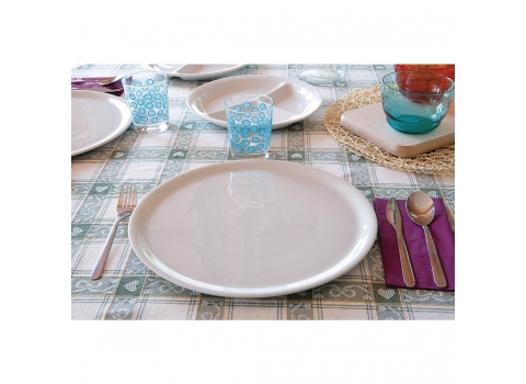 Assiette plate en porcelaine Blanche - Diamètre 33 cm 