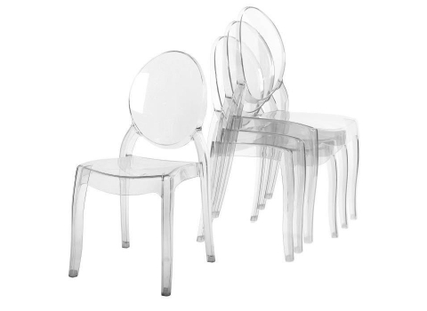 Chaise Médaillon Transparente