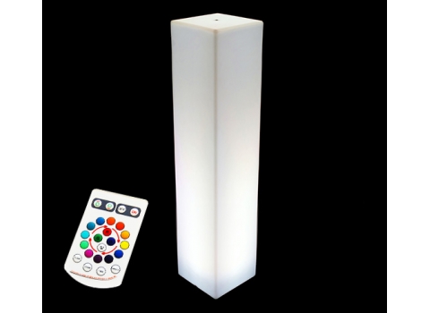 Colonne lumineuse LED Carrée 170 cm sans fil
