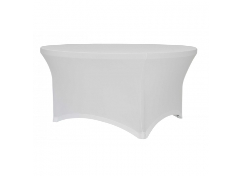 Housse Lycra Blanche pour Table Ronde  Ø 152 CM