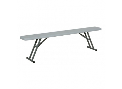 Banc pliant en plastique - 174 x 23 cm - 3 invités 