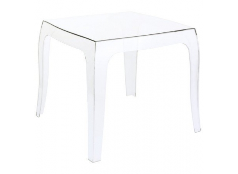 Table basse Queen Transparente (Hauteur 43 cm)