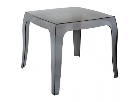 Table Basse Queen Transparente Noire (Hauteur 43 cm)